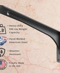 Gladiator Series Low Profile Heavy Duty Shelf Bracket 500 Lb Capacity Hidden Welds Granite Countertops Discrete Design