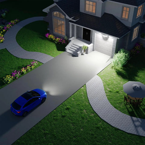 Real Bangin Bright 130W Led Outdoor Flood Light Pumping Out 13000 Lumens Of Crisp Daylight Kickin Up Serious Coverage Via No Nonsense Flip Switch Control Durable IP65 Weather Sealed Housing Sports Five Adjustable Heads For Flexible Yard Security