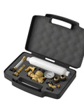 All In One Fresh Water Kit For RVs With Pressure Regulator Inline Filter Hose Splitter Brass Elbow Flexible Connector in case
