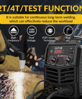 Beefy 50 Amp Dual Voltage Plasma Cutter With Air Inverter, 110 Volt And 220 Volt, Digital Display, IGBT Inverter, 2T 4T And Test Modes