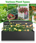 No-Dig Metal Patio Privacy Fence Screen With Planter Box For Outdoors, 73.8 In H By 45.3 In W showcasing plant variety options
