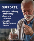 Clinically Proven Prostate Support for Men With Urinary Tract and Bladder Comfort, Saw Palmetto, 90 Capsules depicted