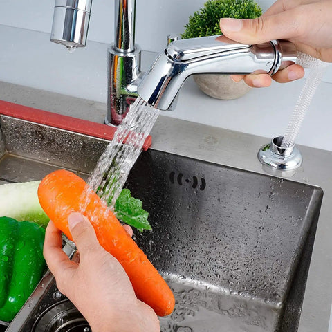 Universal Sink Sprayer Attachment for Kitchen Side Sprayer Head Pull Out Spray Head Replacement Easy Install Chrome Finish