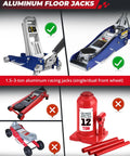 Floor Jack Wall Mount Holder For 1.5 To 3 Ton Hydraulic Low Profile Racing Jacks Universal Trailer And Garage Storage Bracket