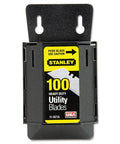 Utility Knife Blades Heavy Duty 100 Pack Classic 1992 Replacement Blades for Shop, Home, and Field Tough Jobs displayed in packaging