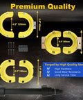 Macpherson Strut Spring Compressor Kit With Universal Interchangeable Yokes, three sizes, high carbon steel, premium quality.