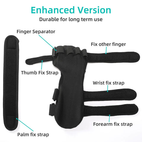 All Day Comfort Resting Hand Splint For Night Immobilization And Wrist Support To Aid Stroke Recovery Flexion Contractures