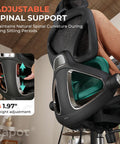 Ergonomic Mesh Office Chair With Adjustable Lumbar Support High Back shown with height adjustment feature.