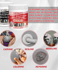 Two Part Epoxy Clay Putty For Sculpting Modeling Building And Repairs Great For Restoration And DIY Projects, 1 lb jars