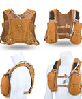 Run Ready Hydration Vest Four Point Zero Lightweight Pack for Running Cycling and Triathlon front and back views