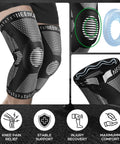 Professional Knee Brace With Patella Gel Pad And Side Stabilizers, Medical Grade Compression Sleeve for ACL PCL Meniscus Injuries