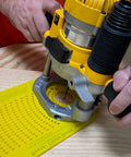 Circle Cutting Guide Kit For Plunge Routers, Adjustable 2 1/4 To 18 3/16 Inch Circles In 1/16 Inch Increments, High Strength Acrylic Jig