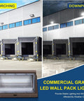 120W Outdoor LED Wall Pack Light 15840 Lumens 5000K Daylight IP65 Waterproof Security Flood Light for Garages and Warehouses