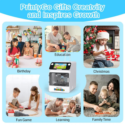 Next Level Mini 3D Printer For Kids With Auto Leveling And Hella Safe Kid Friendly Frame Plus Five Inch Touch Screen And Zero Fuss Preassembled Build Making It A Legit Stem Gift