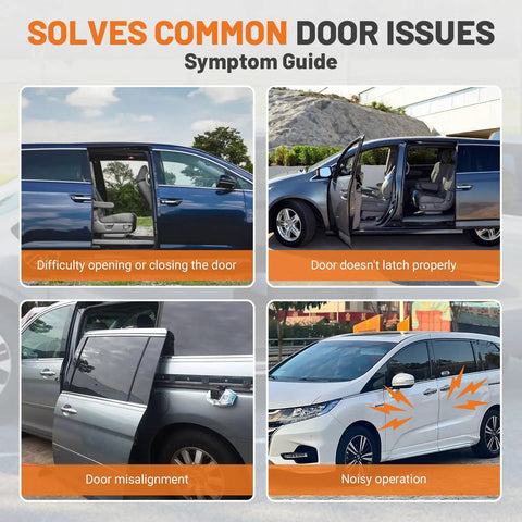 Slick Power Sliding Door Cable And Pulley Wheel Kit Straight Bolt On Replacement For 2011 Thru 2017 Honda Odyssey symptom guide images.