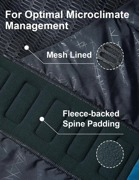 Men's Pro Ski Jacket With 15K Waterproof And 10K Breathable Fabric, insulated with mesh and fleece-backed spine padding