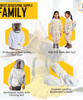 Beekeeping Suit For Men And Women With Beekeeper Gloves, kids bee suits, and jackets with veils from Forest Beekeeping Supply.