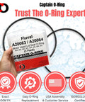 Replacement O Ring 2 Pack for Fluval Canister Filters 304 305 306 307 404 405 406 407 Motor Head Lid Seal A20063 A20064