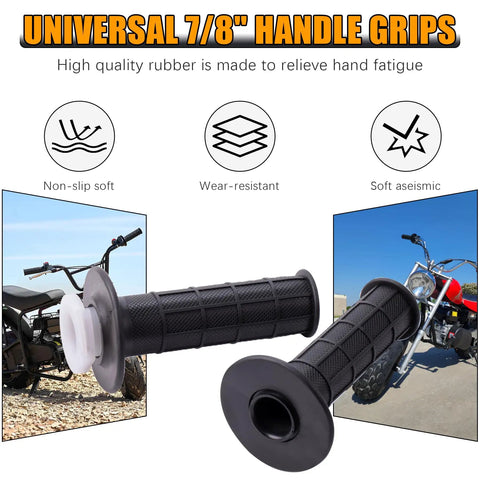 Throttle Cable Assembly Kit For Mini Bikes Fits Coleman CT200U CT200U-EX BT200X Baja DB30 MB200 Predator 212cc Massimo Motovox 196cc 200cc 6.5hp Engines, 7 8 Inch Handlebar, DIY Friendly Install