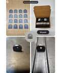 Multiple images of Weld On Mounting Tabs Built From A36 Steel One And One Half Inch By One And One Half Inch Tabs With Three Eighths Inch Holes