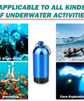 Mini Aluminum Alloy Scuba Dive Tank Key Ring With Brass O Ring Pick And Twelve O Rings Compact Valve Sealing Kit for diving