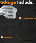 Package includes transmission oil pan and gasket for Automatic Transmission Filter With Gasket For Ford 4R70W 4R75W 4R75E