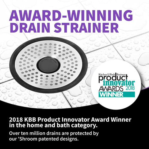 Inside Drain Hair Catcher For 4 Inch Shower Drains Stainless Steel Shield Award-Winning Design