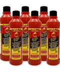Severe Instant Quiet Lubricant For Engine Transmission And Power Steering Kills Knocks And Ticks Reduces Friction Prevents Wear Ideal For High Mileage Cars 8 Oz Bottle 6 Pack, red bottles