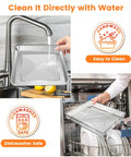 Beefy Built Tough Mesh Steel Air Fryer Basket Tray for TOA 60 TOA 65 TOA 70 being hand washed and dishwasher safe.