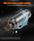 Water Cooled CNC Spindle Motor 2.2KW 220V With ER20 Collet 80mm Diameter 8A 400Hz 24000RPM with water cooling effect