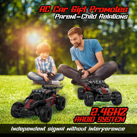 Ultra Fast One To Twelve Scale Remote Control Car Dope Off Road Monster Truck With Two Point Four GHz Radio outdoor use