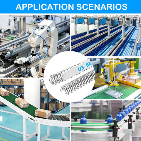 Application scenarios for 12 Piece Conveyor Belt Lacing Fasteners With Stainless Steel Wire Hook Pins For Splicing And Repair