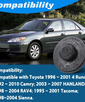 Toyota Brake Master Cylinder Fluid Reservoir Cap Replacement 47230 12040 47230 06010 with Toyota Camry compatibility info.
