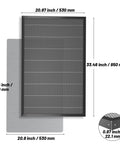 Beefy Honeycomb Laser Bed Working Table 530x850mm (20.87 x 33.46 Inch) For Engraving And Cutting On Laser CNC Machines, shown in diagram