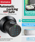 Smart Door Lock 4-In-1 Keyless Entry With Fingerprint, Passcode, Tuya App Remote, And USB Backup, Bluetooth Digital Door Lock