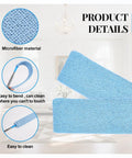Retractable Gap Duster With Microfiber Dusting Cloths showing blue microfiber material details and flexibility for hard-to-reach spaces.