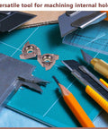 Workhorse Indexable Internal Threading Tool With 16ER Ag60 VP15 Blades alongside precision tools on cutting mat