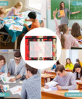 Zippered Coupon Binder Organizer With Stripes And Skull Crossbones Design in classroom, art, office, and exam settings.