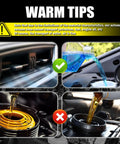 Warm tips about using Ultimate Silicone Vacuum Hose Kit For Auto Projects Six Piece Five Foot Set safely with images of correct and incorrect uses