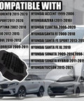 Compatible vehicle list for Smooth Ride Brake Fluid Reservoir Cap No Hassle Swap For Hyundai Kia Accent Elantra Sonata Tucson.