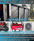 4 Pack Heavy Duty Rubber Anti Vibration Feet And Rubber Bumpers 1 Inch By 2.5 Inch for trailer ramp door bumper and equipment