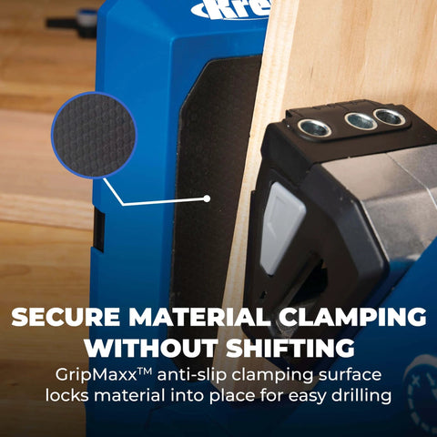 Pocket-Hole Jig 720 For Fast, Strong Wood Joints With Easy Clamping And Precise Adjustment shown clamping wood securely
