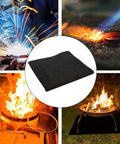 Beat The Heat High Temp Welding Blanket 6mm Thick Carbon Felt Insulation with sparks and flames in background scenes