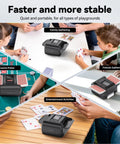 Kpaw Automatic Card Shuffler For Poker One Press Electric Shuffle Machine in use for family and friends gatherings.