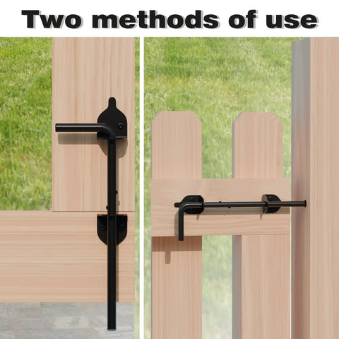 Heavy Duty Cane Bolt Gate Drop Rod Crafted From Tough As Nails Steel With A Matte Black Rust Resistant Finish To Keep Your Outdoor Gates Rock Solid Without Any Headache Or Hassle