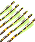 12 Pack 20 Inch Carbon Crossbow Bolts With Camouflage Shafts And 125 Grain Removable Tips For Smooth High Speed Flights