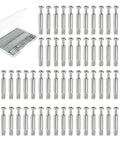 60 Pack 35mm Furniture Connecting Fittings With 6mm Thread Cam Lock Fasteners displayed with storage box