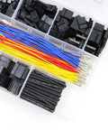 2.54mm Dupont Style Wire Connector Kit with Pre Crimped 26AWG Wires, 510 Pieces, Female to Female, Male to Male, Male to Female