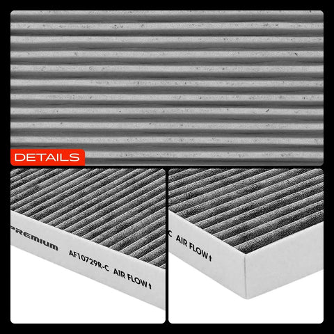 Cabin Air Filter With Activated Carbon For Chrysler, Dodge, Jeep And Ram Vehicles Fits Chrysler 200 Sebring Avenger close-up details