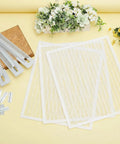 6 Pack Plastic Queen Excluder Set For 10 Frame Beehives Beekeeping Supplies Kit on yellow background with flowers